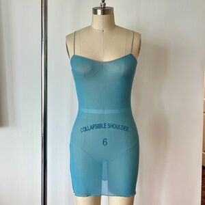 Y2K Free People Mesh Slip Dress